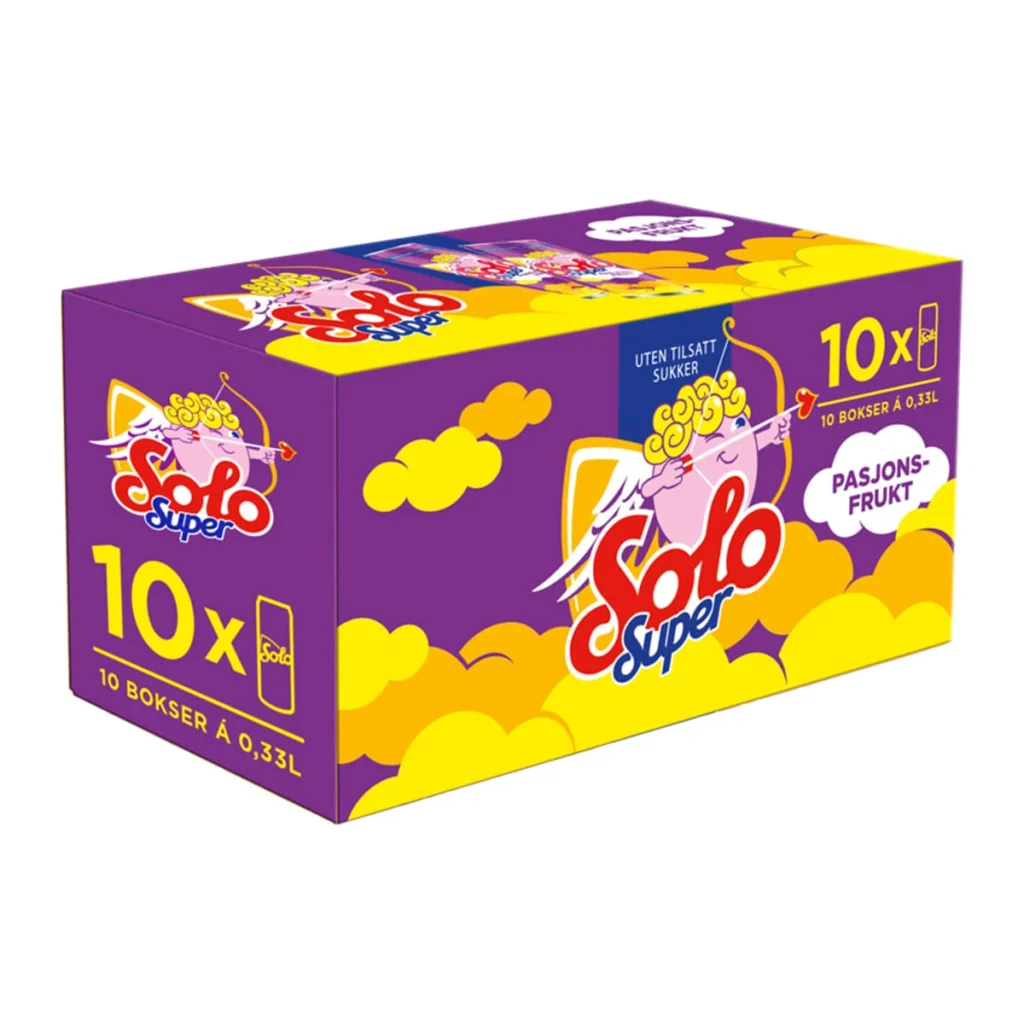 Spotmarked solo super pasjonsfrukt uten sukker 10pk