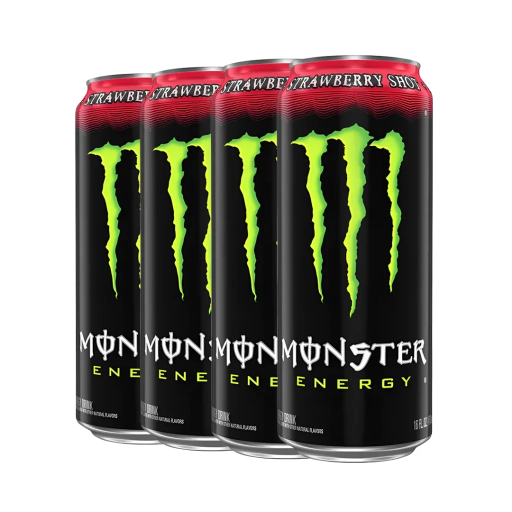 Monster strawberry shot 4 stk